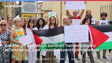 Pisa, sanitari in digiuno: "Riconoscere il genocidio"