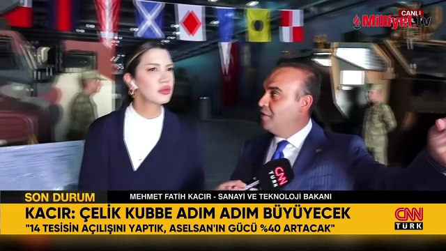 Bakan Kacır’dan TEKNOFEST Mavi Vatan’da CNN Türk’e özel açıklama: Muhteşem bir atmosfer var