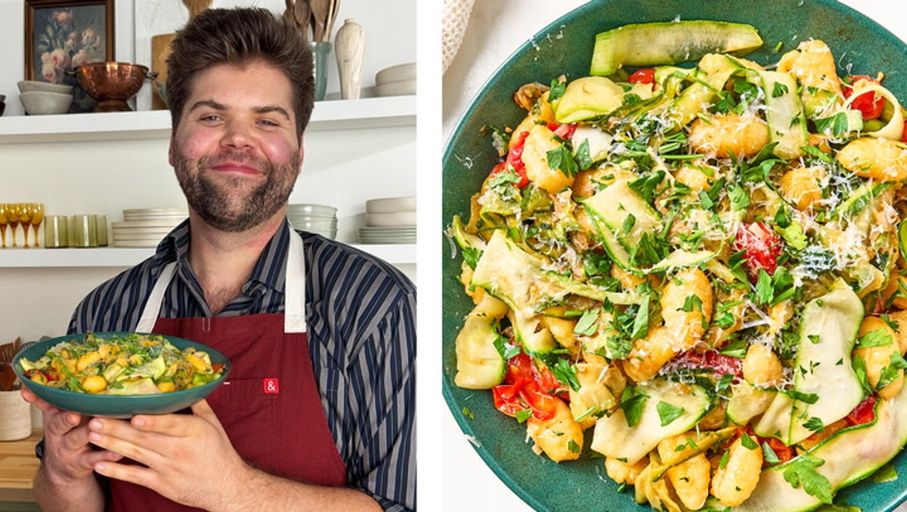 Gnocchi with Zucchini Ribbons & Parsley Brown Butter Recipe