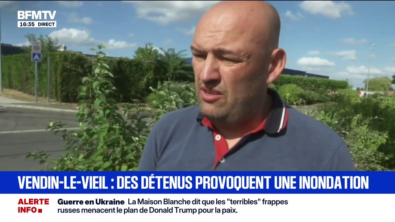 "C'était un mouvement collectif et coordonné", dit David Lacroix, un des agents pénitentiaires de la prison de Vendin-le-Vieil, après des inondations provoquées par des détenus
