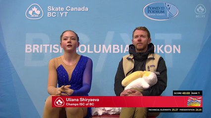 Senior Women Short Program - 2025 BC/YT Section Super Series High Performance