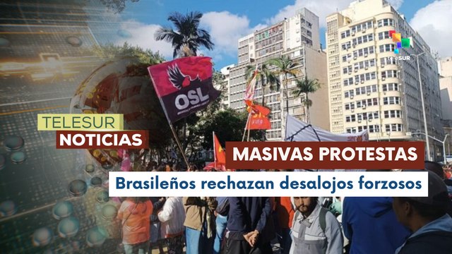 En Brasil, movimientos sociales protestan contra ola de desalojos impulsados por las gobernaciones de extrema derecha