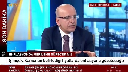 Mehmet Şimşek: Enflasyon bu seneyi 20'li rakamlarda tamamlayacak