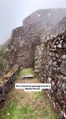 On a trouvé un passage avec des marches à Machu Picchu ⛰️