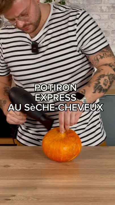Potiron express au seche cheveux