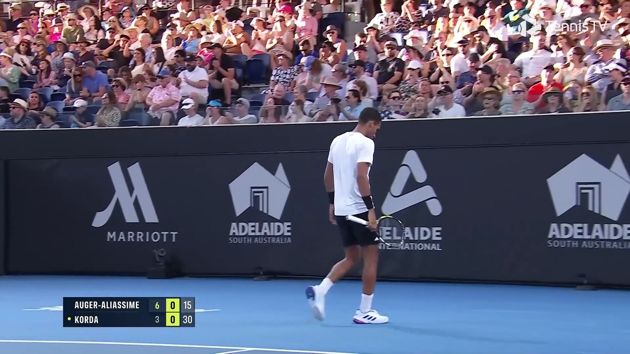 Tennis : Tournoi de Tennis ATP 250 Adelaide International 2025 Finale Simple Messieurs Sebastien Korda - Felix Auger-Aliassime