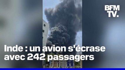 Crash en Inde: un avion de ligne avec 242 passagers s'est écrasé à Ahmedabad
