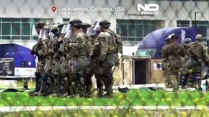 Marines undergo training as military presence grows in Los Angeles