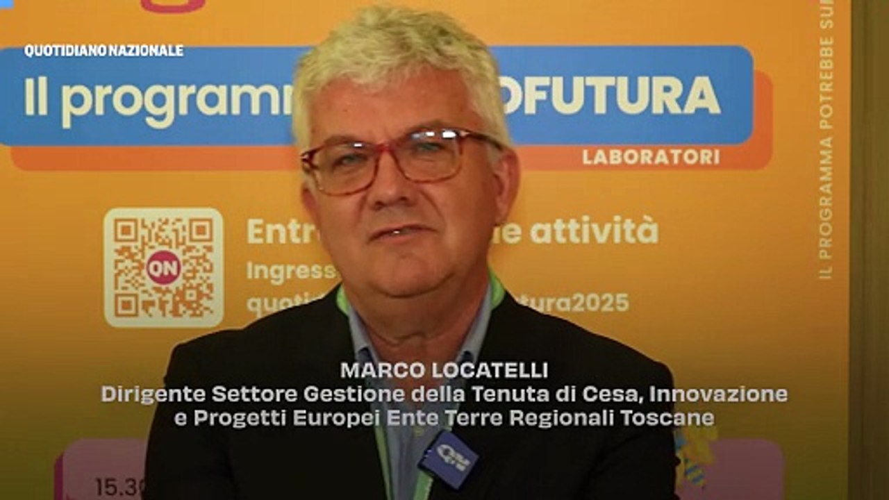 Marco Locatelli, Dirigente Settore Gestione della Tenuta di Cesa, Innovazione e Progetti Europei Ente Terre Regionali Toscane intervistato ad Agrofutura