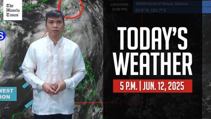 Today's Weather, 5 P.M. | June 12, 2025