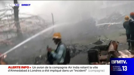 Inde: un avion de ligne avec plus de 200 passagers s'est écrasé à Ahmedabad dans une zone résidentielle