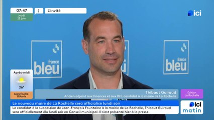 Thibaut Guiraud, futur maire de La Rochelle, invité de "ICI La Rochelle"