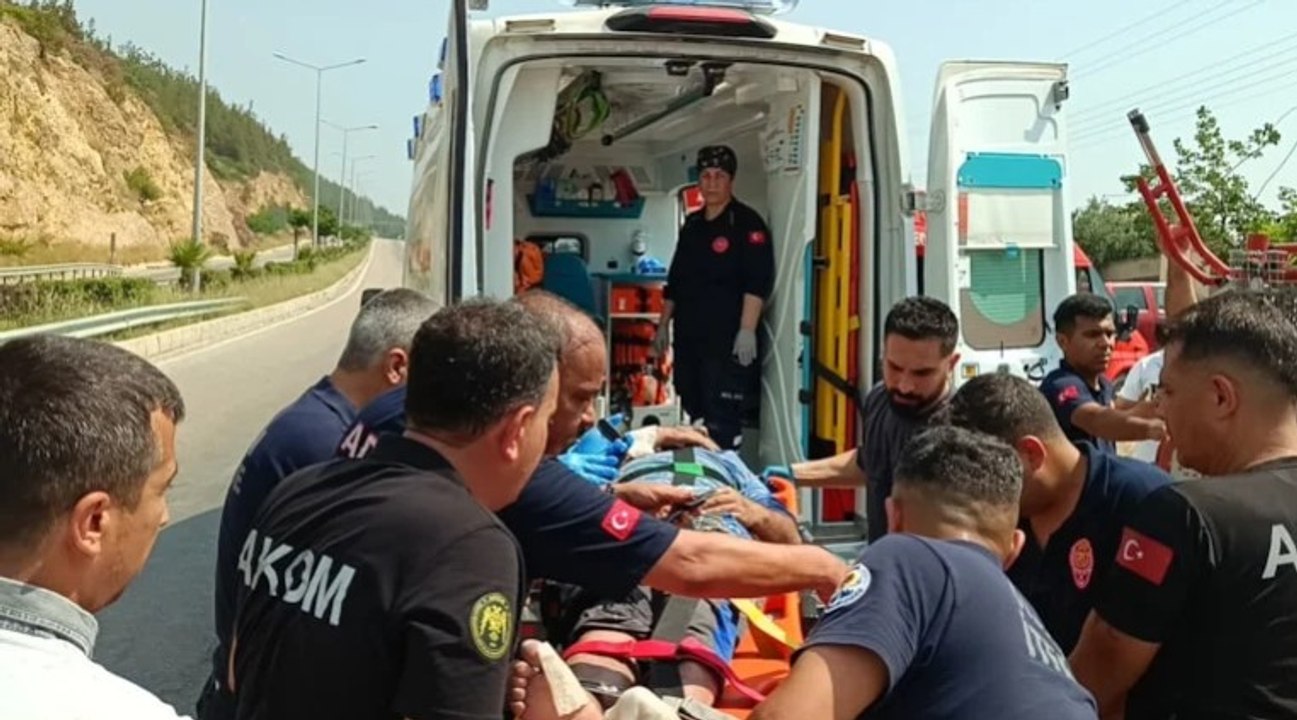 Elektrik akımına kapılan boyacı ölümden döndü