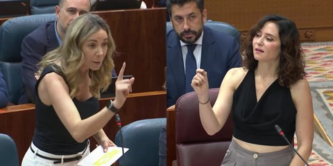 Ayuso se burla de la portavoz socialista por la 'nochecita' de la UCO en Madrid 🌙