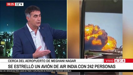 Un avión de Air India se estrelló al despegar con 242 personas a bordo