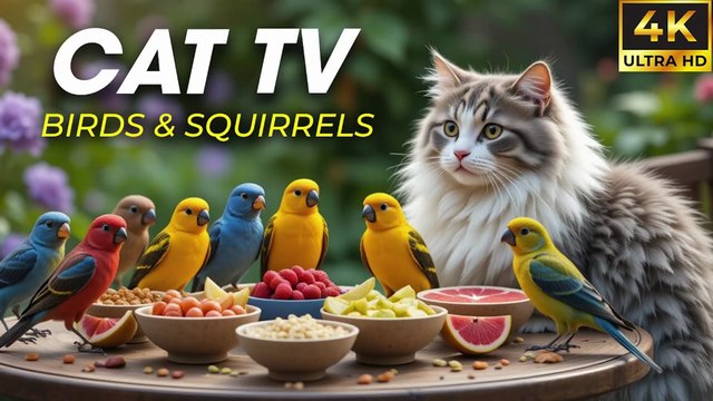 Video for Cats Who Love Nature – Birds Chirping & Flying HD - CatTV Central