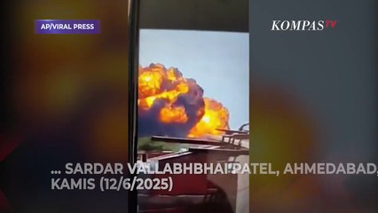 Detik-Detik Pesawat Air India Jatuh usai Lepas Landas, Bawa 244 Orang