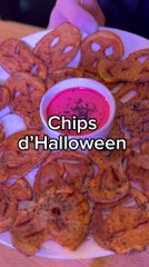 Chips terrifiantes d'Halloween, recette rapide