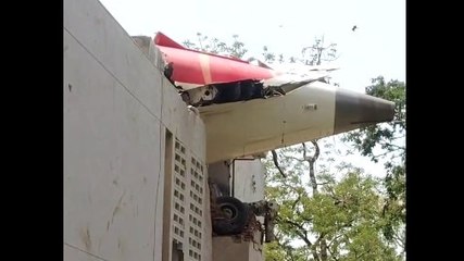Video: Part of Air India plane hangs out of resident doctors' hostel after crash