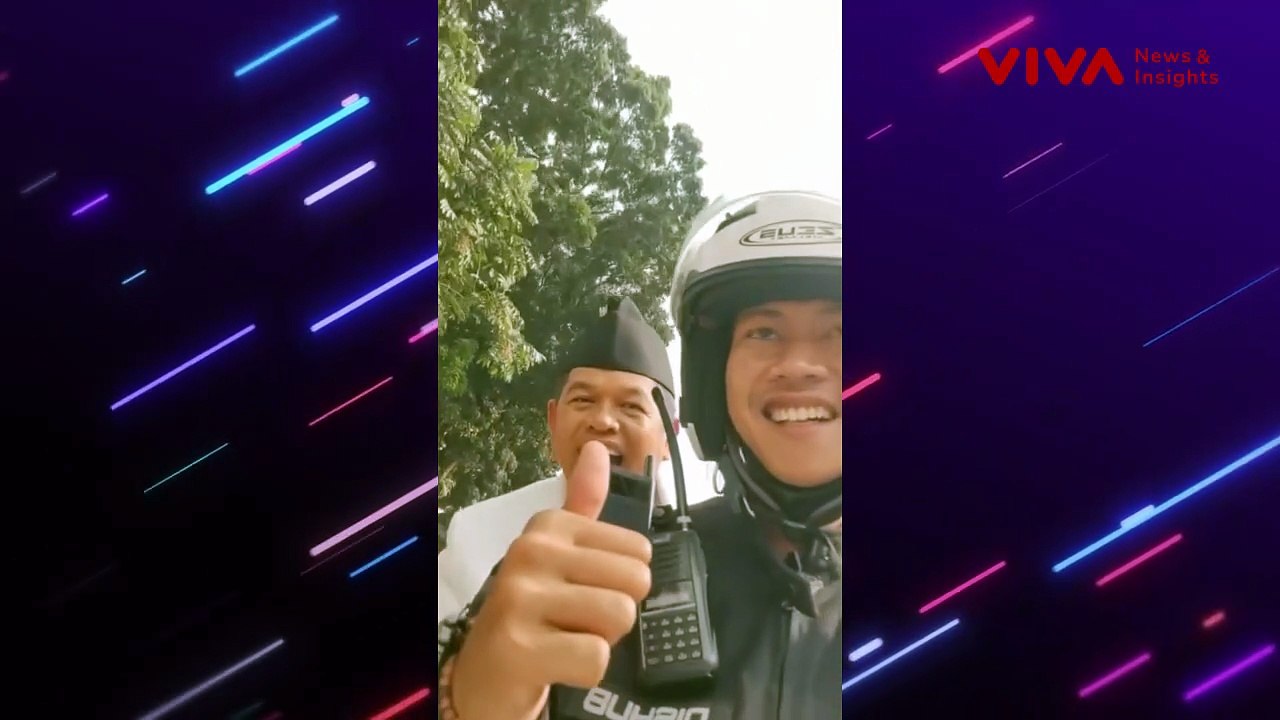 Dedi Mulyadi Naik Motor Patwal Tanpa Helm, Hindari Macet?