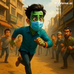 Covid affected man funy video