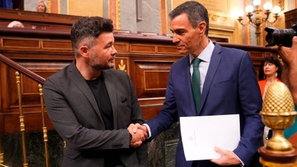 Rufián se pregunta "dónde está Sánchez" y dice que dejarán de apoyarle con "indicios claros"