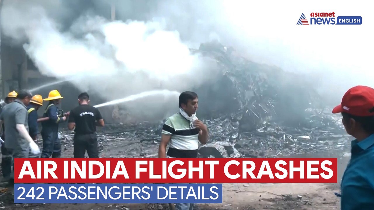 Air India Flight AI-171 Crashes in Ahmedabad | Passengers' Details: 242 Onboard; 169 Indians