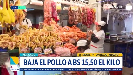 Baja el precio del pollo en Santa Cruz