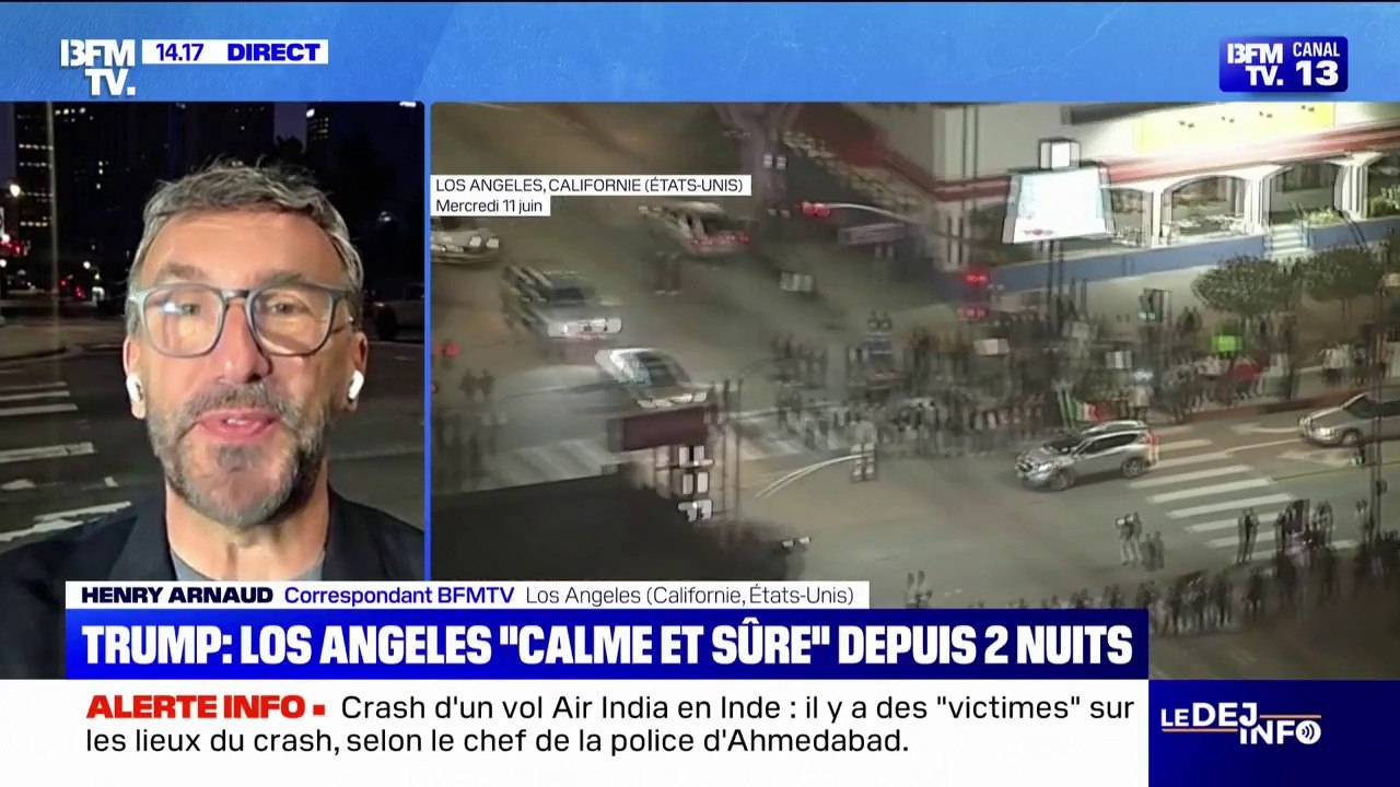 Manifestations anti-expulsions aux États-Unis: Los Angeles est "sûre et calme" depuis deux nuits, selon Donald Trump