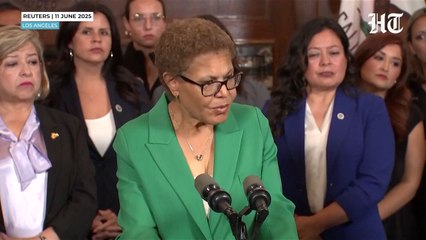 📽️Los Angeles Mayor Karen Bass slams US President Trump, accusing him of fueling anti-immigration protests.#LosAngeles #LosAngelesProtests #DonaldTrump