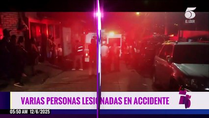 Varias personas lesionadas en accidente