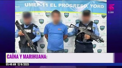 En poder de supuesta cocaína y marihuana policía captura a "El Chele" en El Progreso