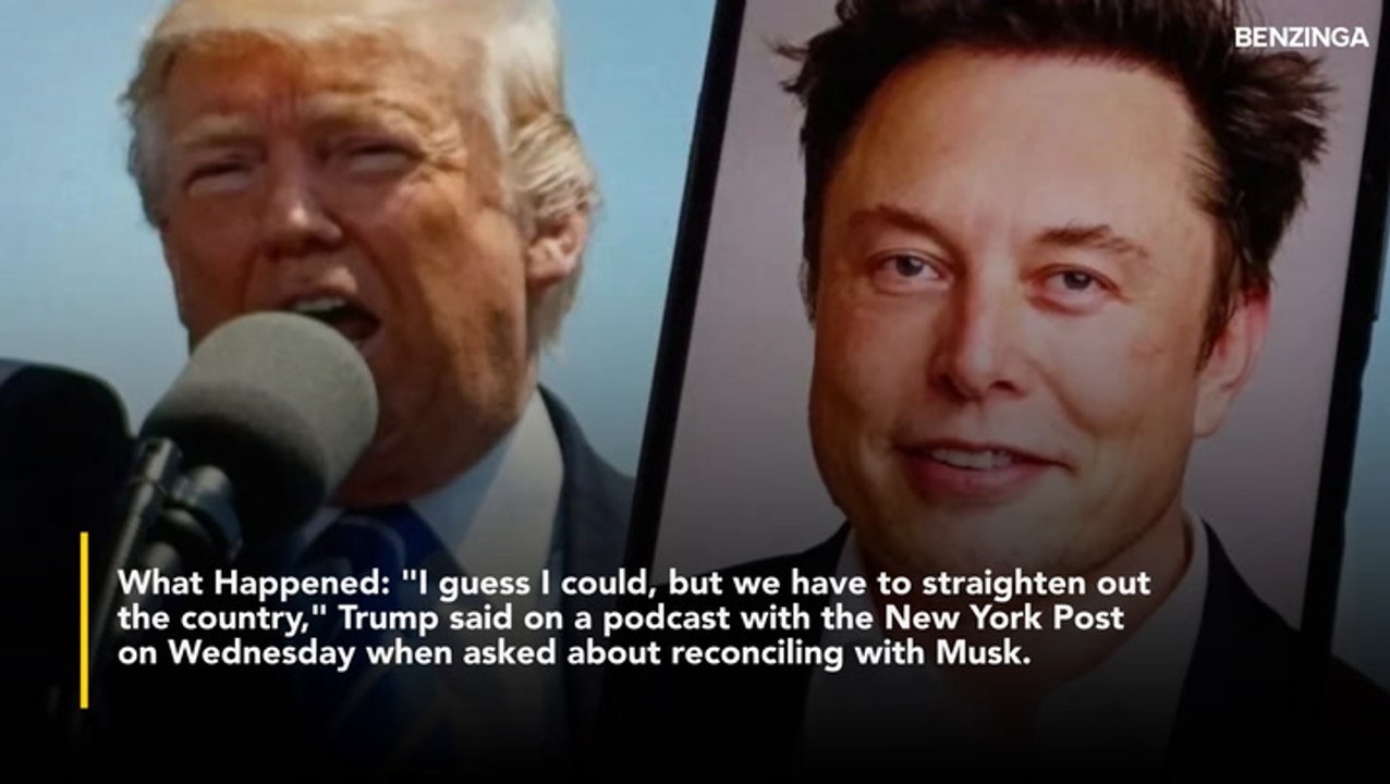 Trump Hints At Possible Reconciliation With Elon Musk, But Admits Feeling Disappointed- 'I Have No Hard Feelings…'
