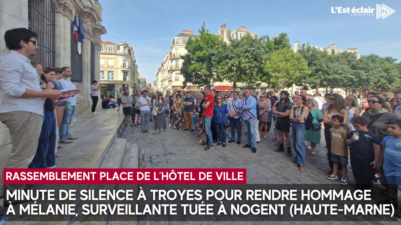 Minute de silence à Troyes pour rendre hommage à Mélanie, surveillante tuée à Nogent (Haute-Marne)
