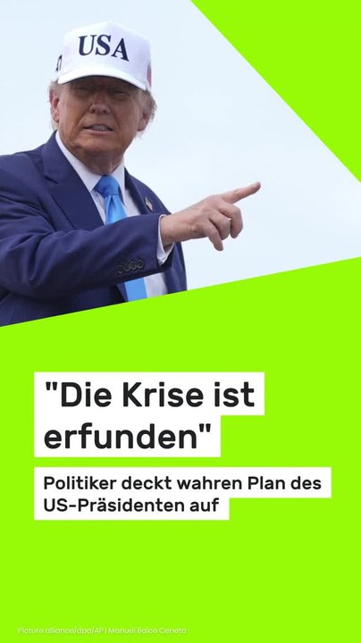 Copy of Donald Trump: 'Die Krise ist erfunden' - Politiker deckt wahren Plan des US-Präsidenten auf