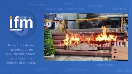 Se incendió altar a Miguel Uribe en la Fundación Santa Fe