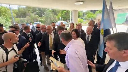 Milei en la Universidad Hebrea de Jerusalén