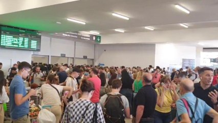 Caos en Chamartín tras una caída de tensión