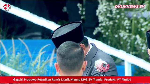 Prabowo Resmikan Rantis Listrik Maung MV3 EV ‘Pandu’ Produksi PT Pindad