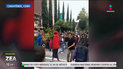 Agreden a trabajadores del Poder Judicial que mantenía un paro en la Col. Doctores