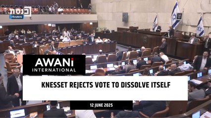Knesset rejects vote to dissolve itself