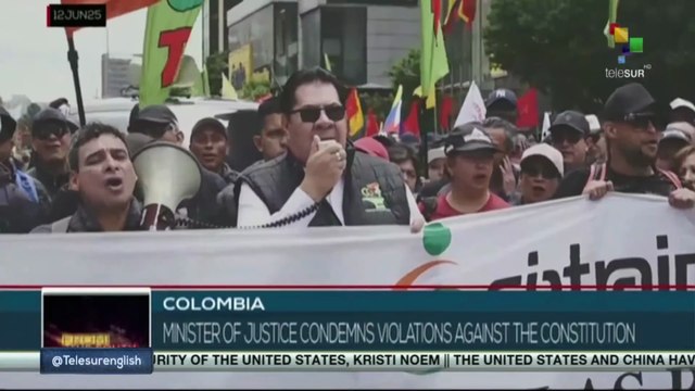 Colombia, Minister of Justice condemns violations against the constitution
