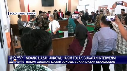 Ini Alasan Hakim PN Solo Tolak Permohonan Gugatan Intervensi Ijazah Jokowi