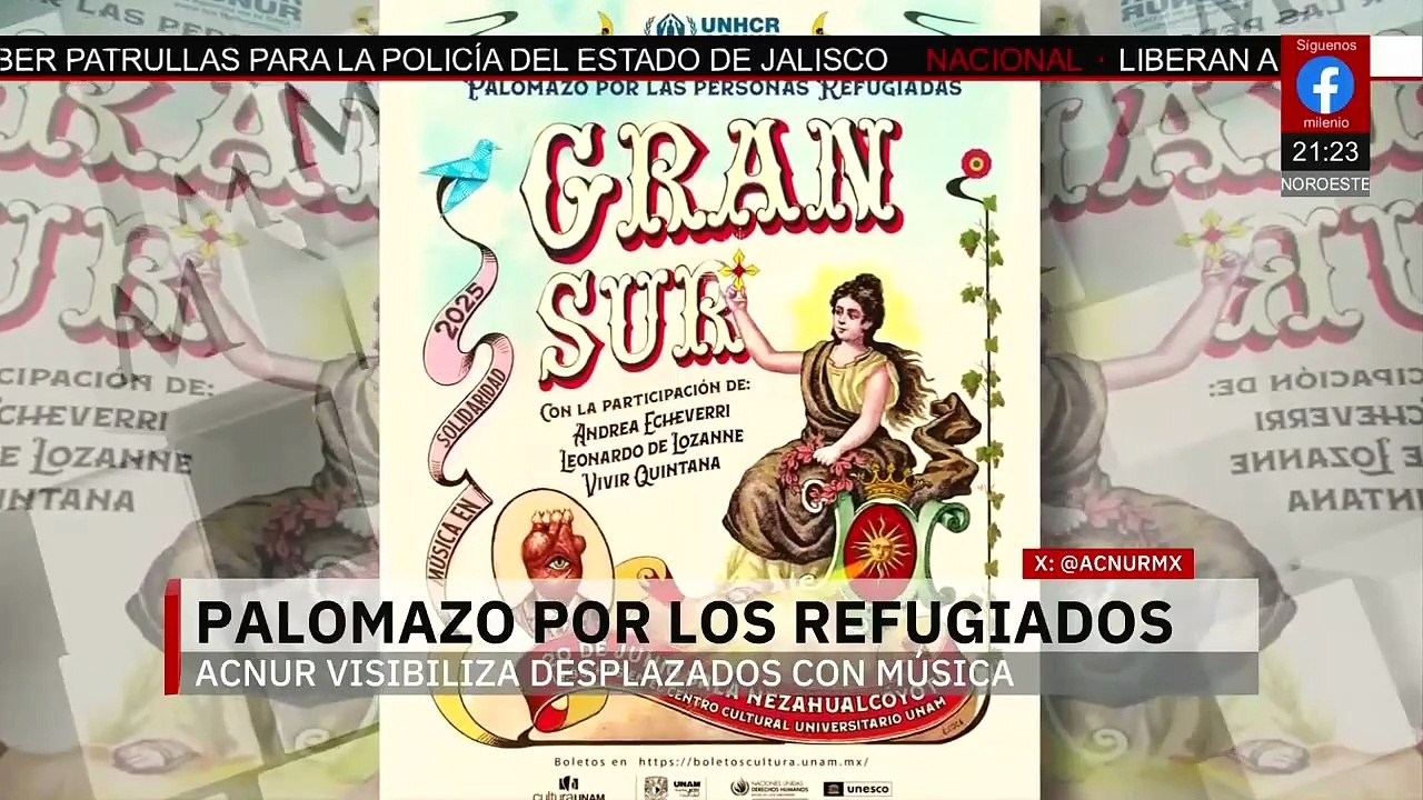 Solidaridad y ritmo en Palomazo México para personas desplazadas