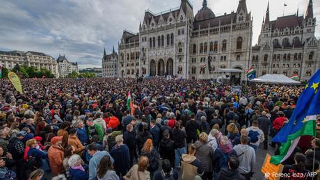 Proteste gegen umstrittenes Transparenzgesetz in Ungarn