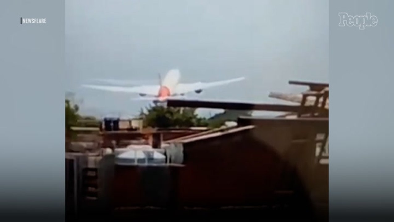 London-Bound Plane Carrying More Than 240 People Crashes and Explodes into Flames Moments After Takeoff