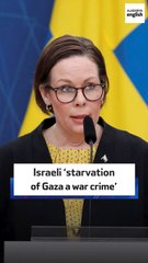 Israeli 'starvation of Gaza a war crime'
