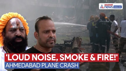 Ahmedabad Plane Crash | Eyewitness in Shock: ‘Smoke, Fire, and Chaos Everywhere’