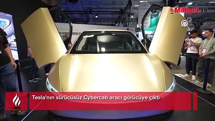 Tesla'nın sürücüsüz Cybercab aracı görücüye çıktı