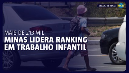 Minas lidera ranking de trabalho infantil no Brasil